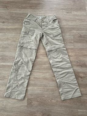 The North Face Beige Convertible Hiking Pants